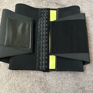 Black Waist Trainer with Neon Accents